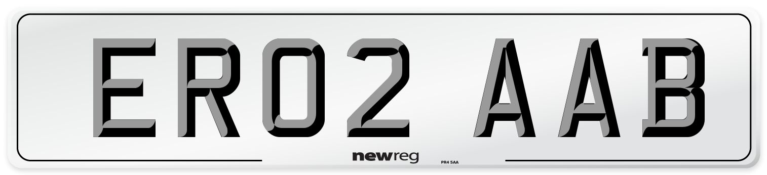 ER02 AAB Number Plate from New Reg